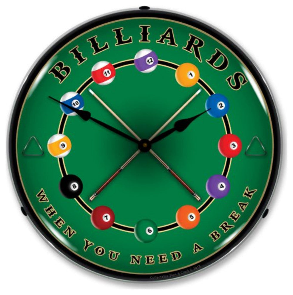 1311473 Billiards Clock