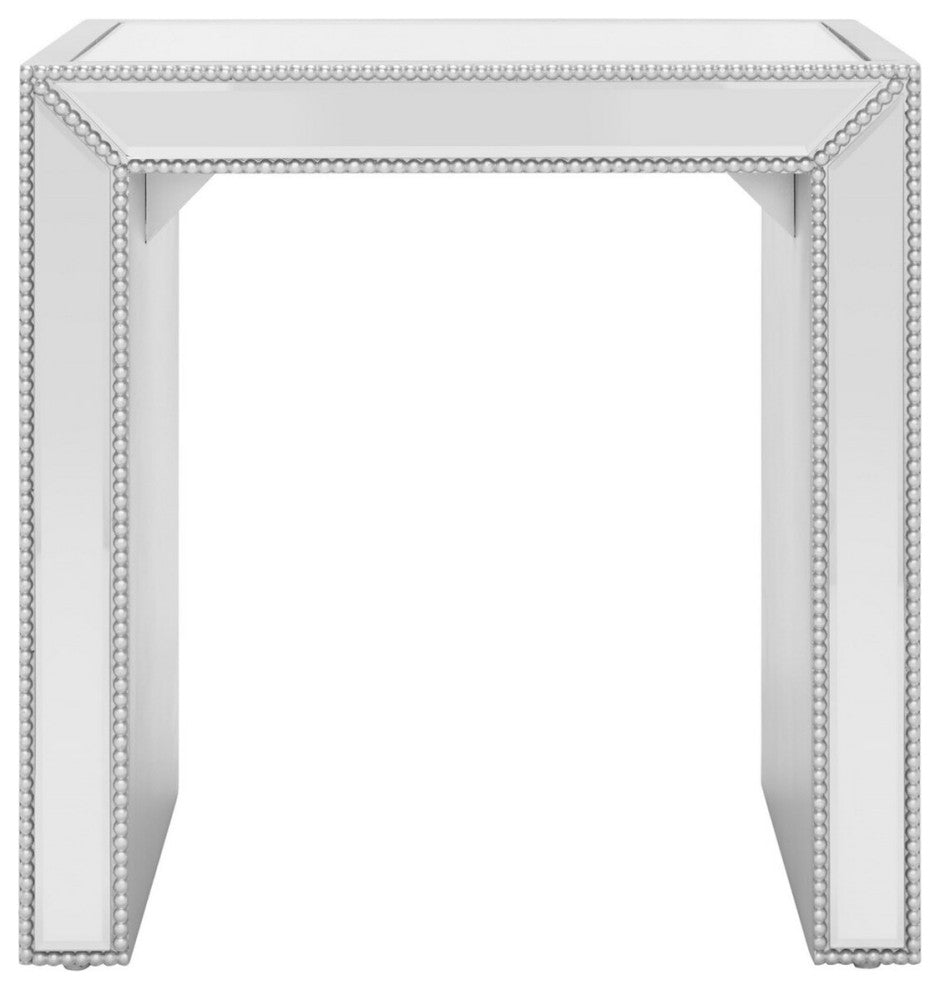 Safavieh Laken Mirrored Accent Table, Silver/Mirror