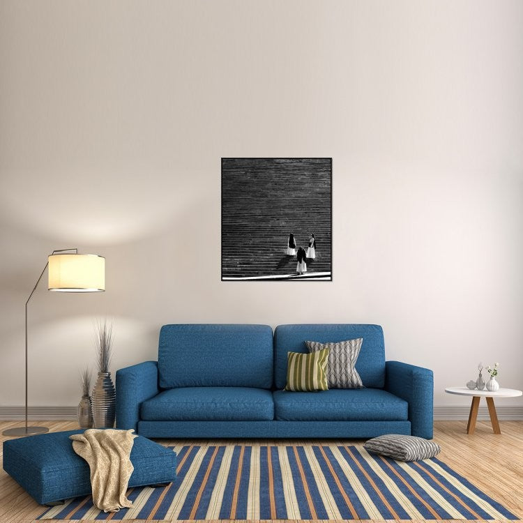 "Untitled" Framed Canvas Giclee by Francesco Santini, 37x41"