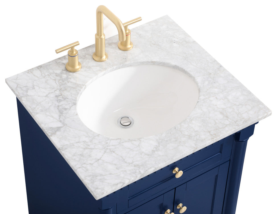 Home Living 24" Single Bathroom Vanity, Blue