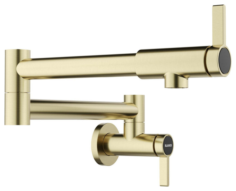 Blanco 527485 Culina II 1.5 GPM Wall Mounted 1 Hole Pot Filler - Satin Gold