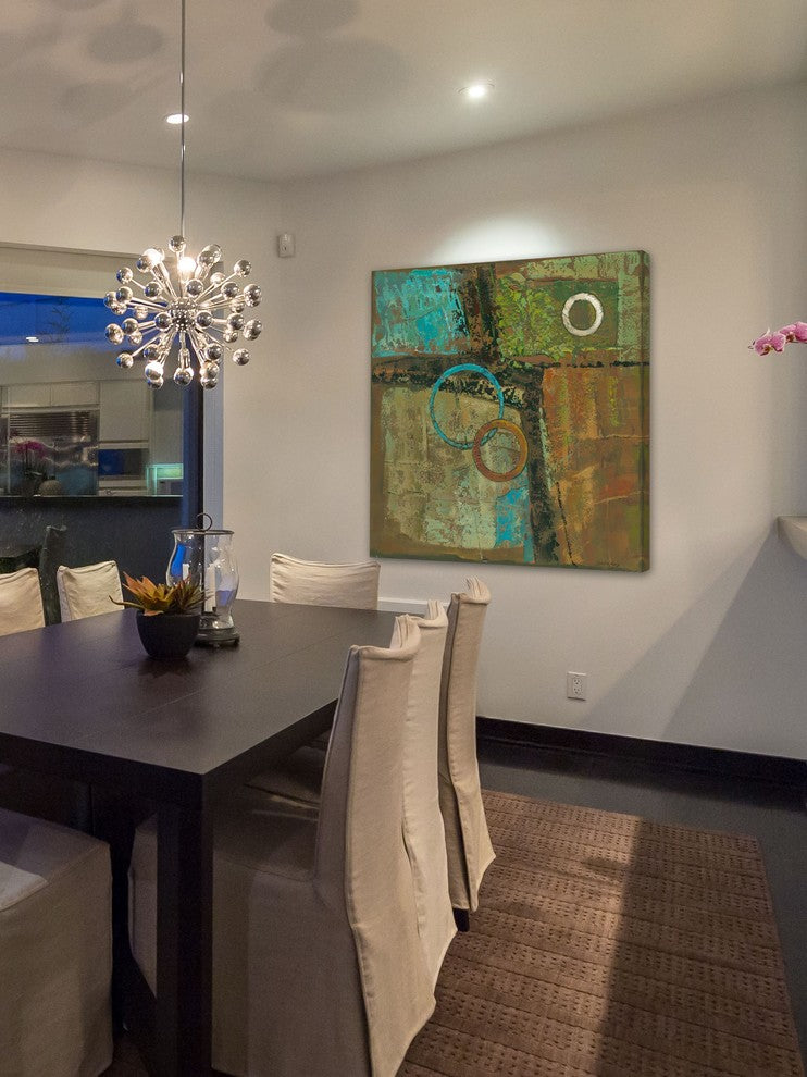 "Urban Spaces Two" Painting Print on Canvas by Julie Joy
