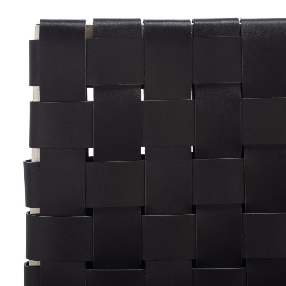 Safavieh Rayne Woven Dining Chair, Black/Silver