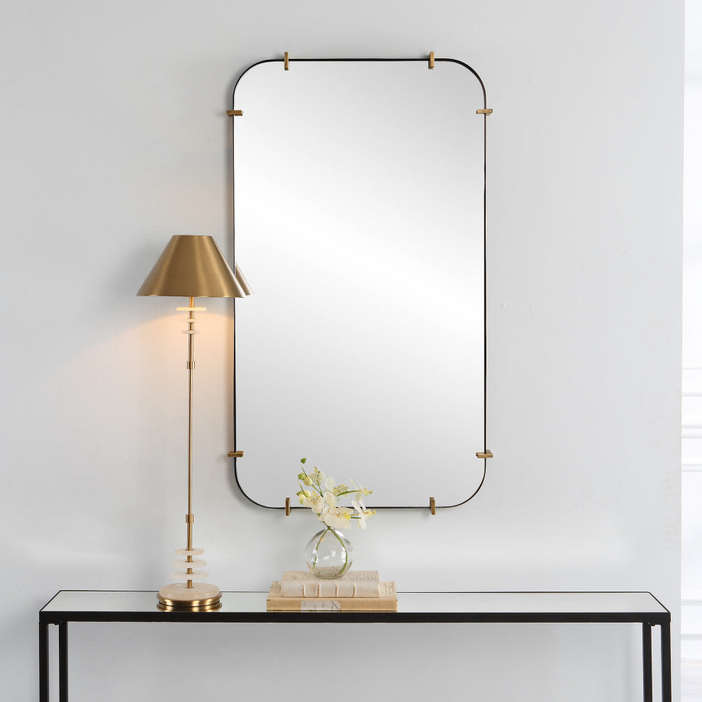 Uttermost UT-9888 Mirror from the Pali collection, Black Iron