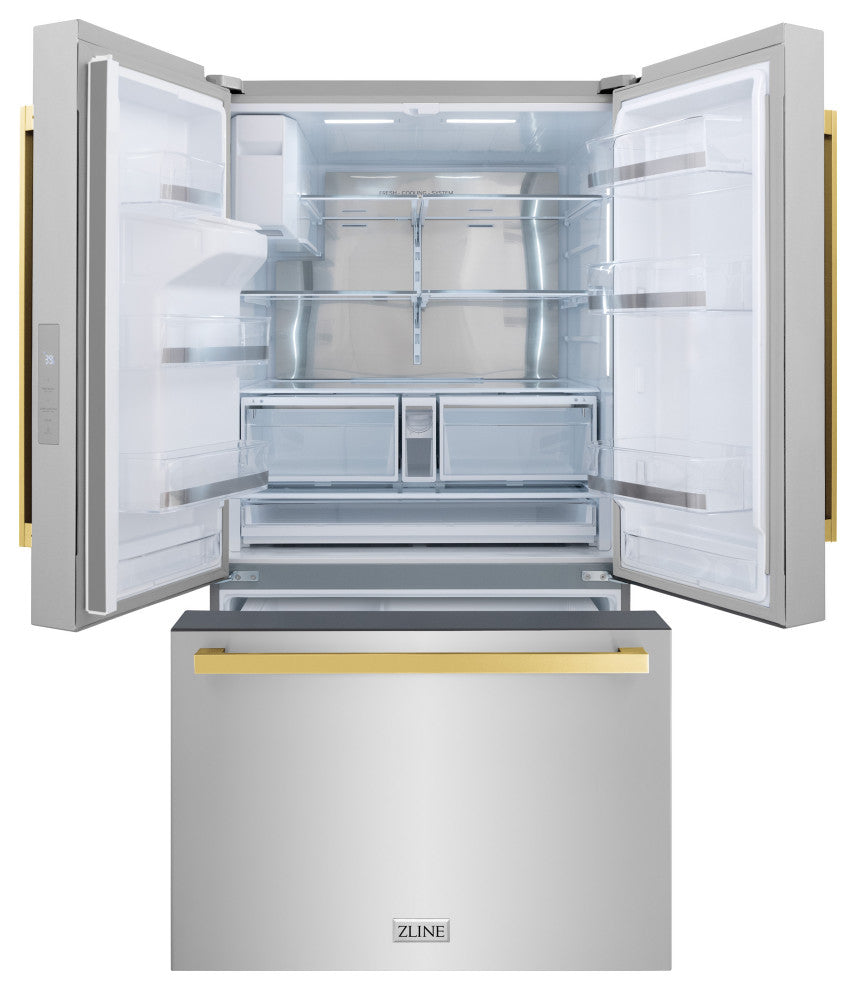 Standard Depth Refrigerator With Dispenser, Stainless RSMZ-W-36-FG