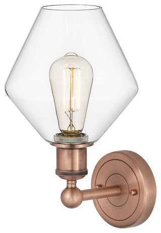 Edison Cindyrella 1-Light 8" Sconce, Antique Copper, Clear Shade