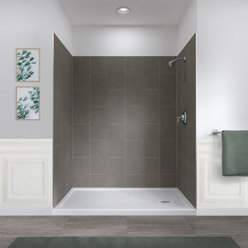 Miseno MSW786032 ReadySet 60" X 32" X 78" Five Panel Alcove - Basalt