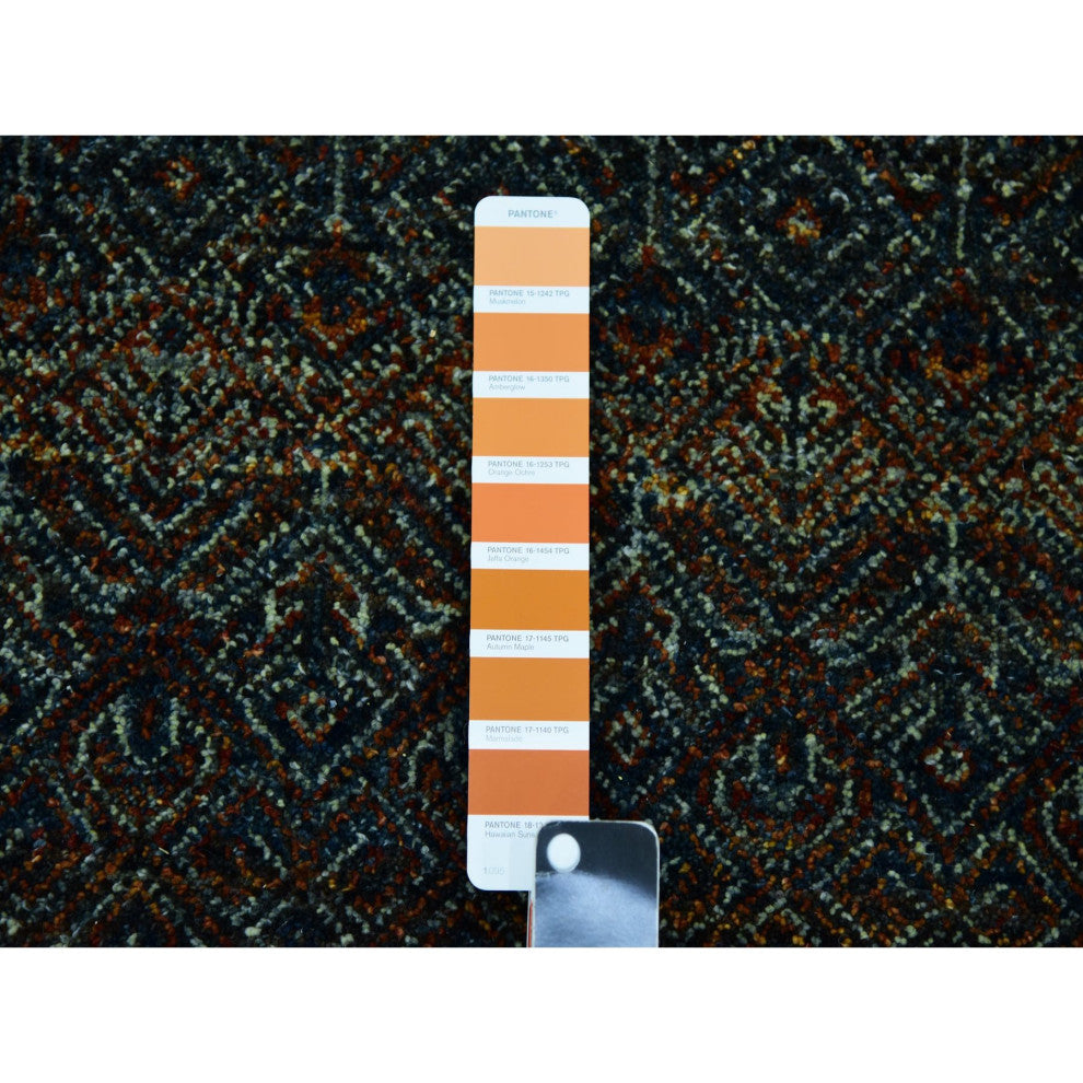 Rust Brown, Hand Knotted, Kohinoor Herat Design Wool Square Rug, 10'x10'