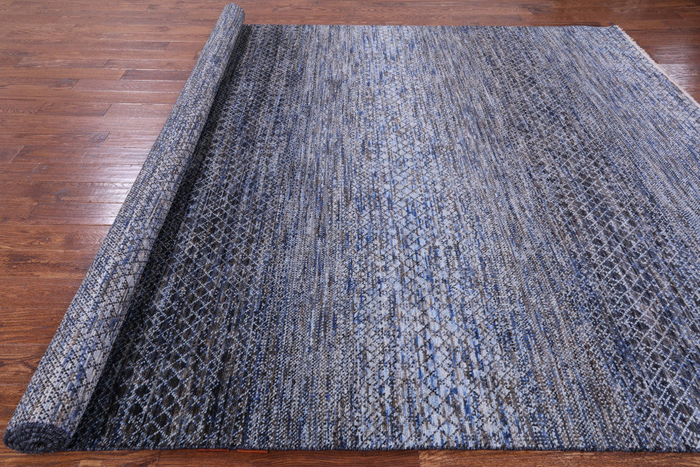 9' 1" X 12' 3" Savannah Grass Hand Knotted Wool Rug Q9229