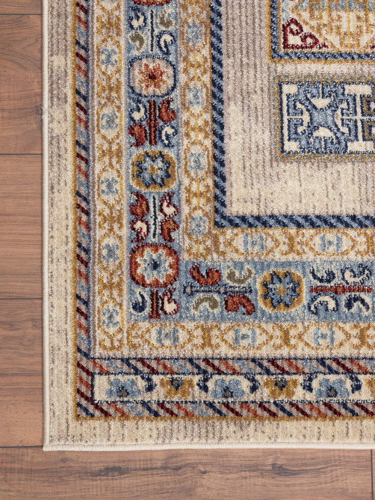 Abani Mesa MES180A Southwest Beige Tribal Pattern Area Rug