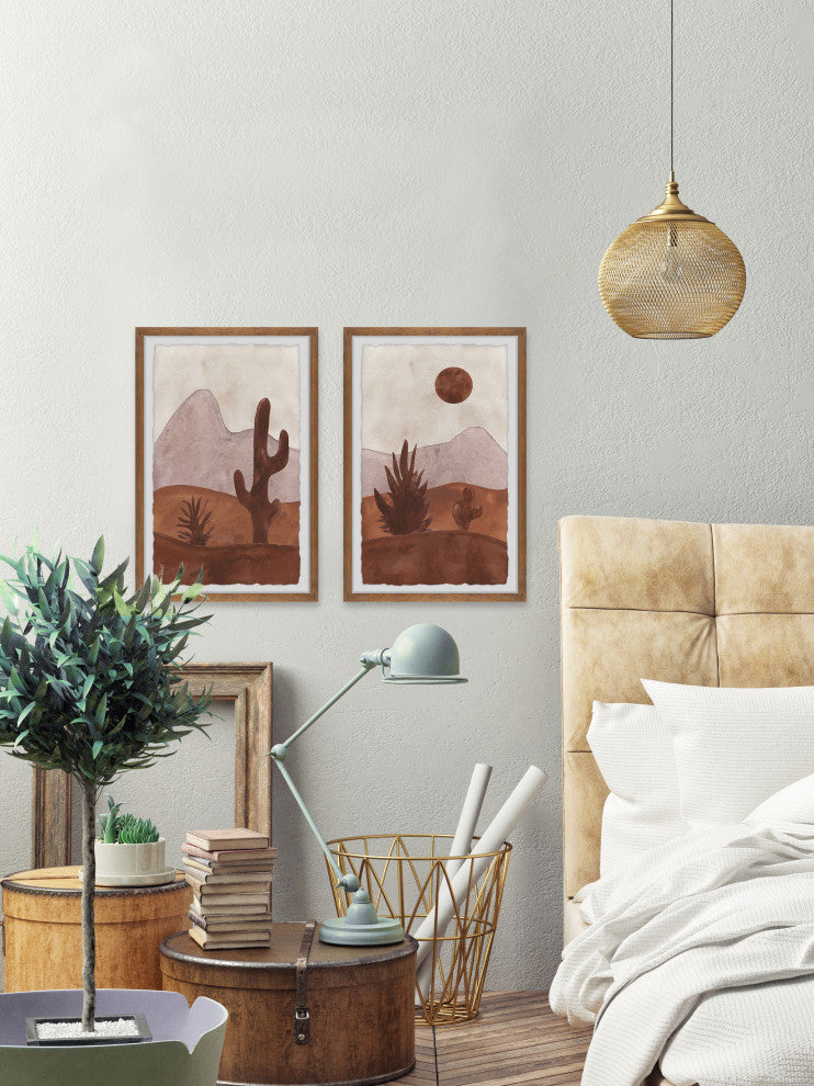 The Red Sands Diptych, Set of 2, 24x36 Panels
