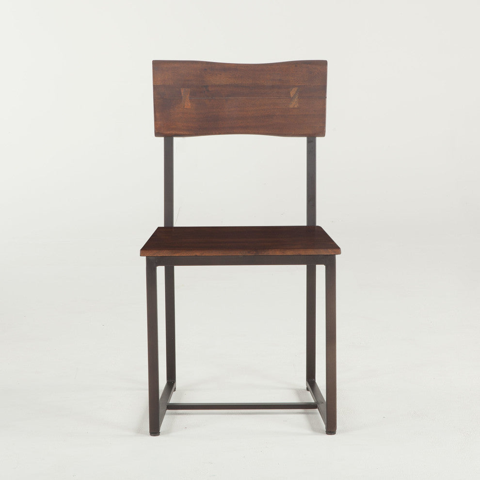 Belfrie Acacia Wood Live Edge Dining Chairs