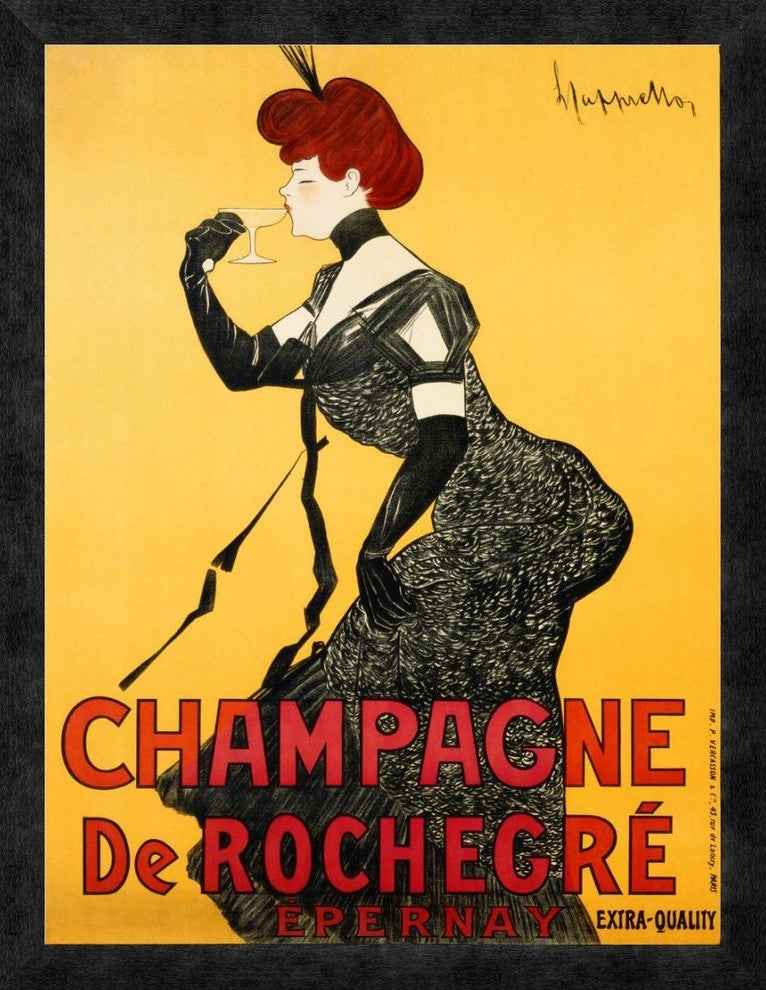"Champagne de Rochegre, ca. 1902"  by Leonetto Cappiello, 20x26"
