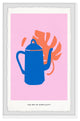 "Gooseneck Kettle" Framed Painting Print, 12x18