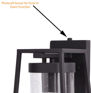 Nash 7.5" Outdoor Wall Light Textured Black