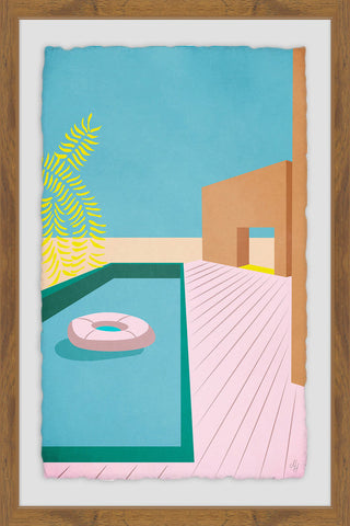 "The Pool" Framed Painting Print, 20"x30"