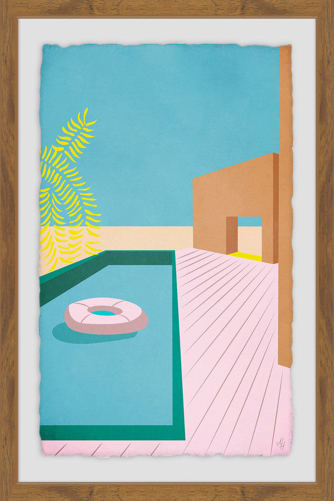 "The Pool" Framed Painting Print, 20"x30"