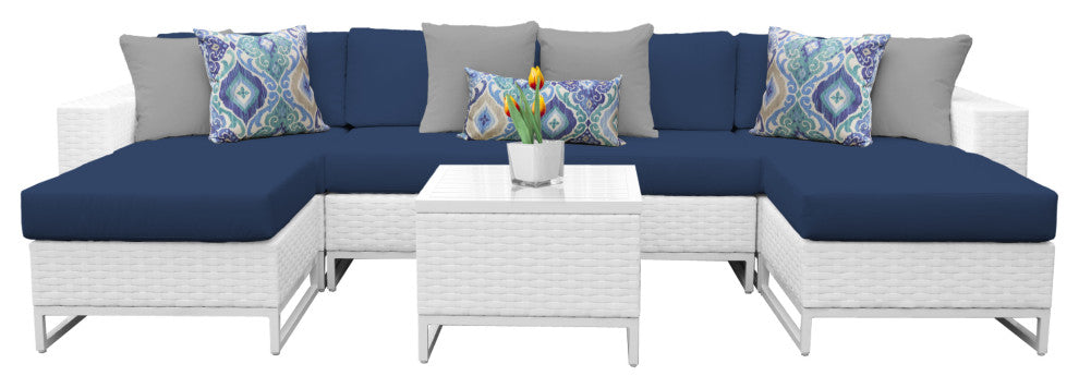 Miami 7 Piece Outdoor Wicker Patio Furniture Set 07b