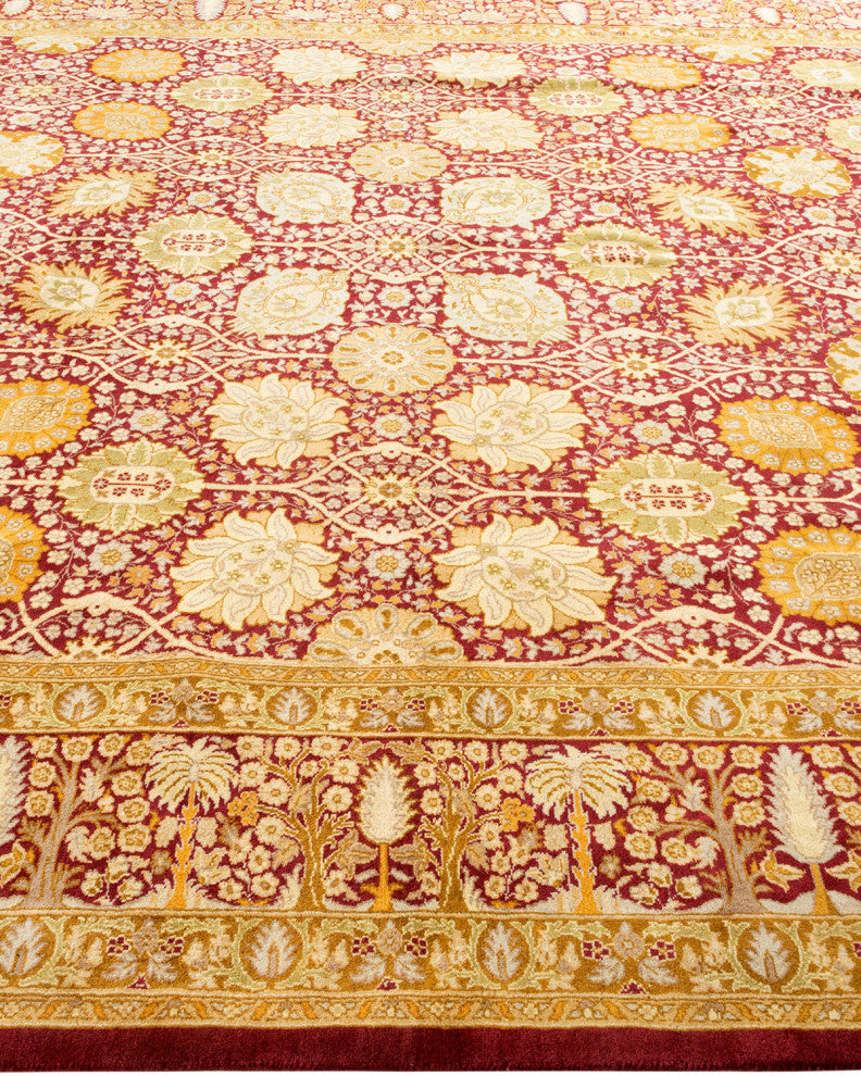 Mogul, One-of-a-Kind Hand-Knotted Area Rug Purple, 7' 10" x 10' 6"