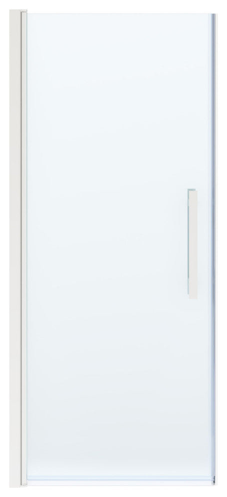 Pasadena 31 5/8-33"Wx72"H Alcove Pivot Shower Door Satin Nickel
