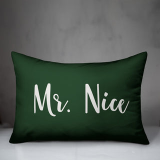 Mr. Nice, Dark Green 14x20 Lumbar Pillow