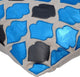 Blue Decorative Euro shams 26"x26" Faux Leather, Dream Magnet