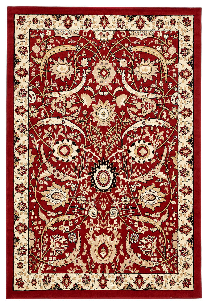 Unique Loom Red Cape Cod Espahan 6' 0 x 9' 0 Area Rug