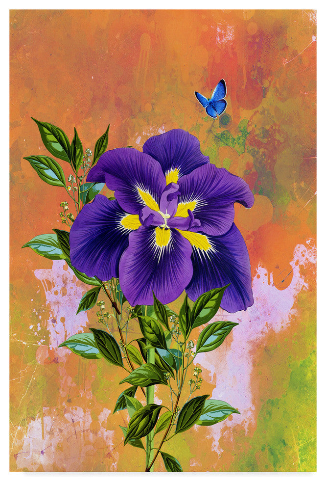 "Purple Flower" by Ata Alishahi, Canvas Art, 12"x19"