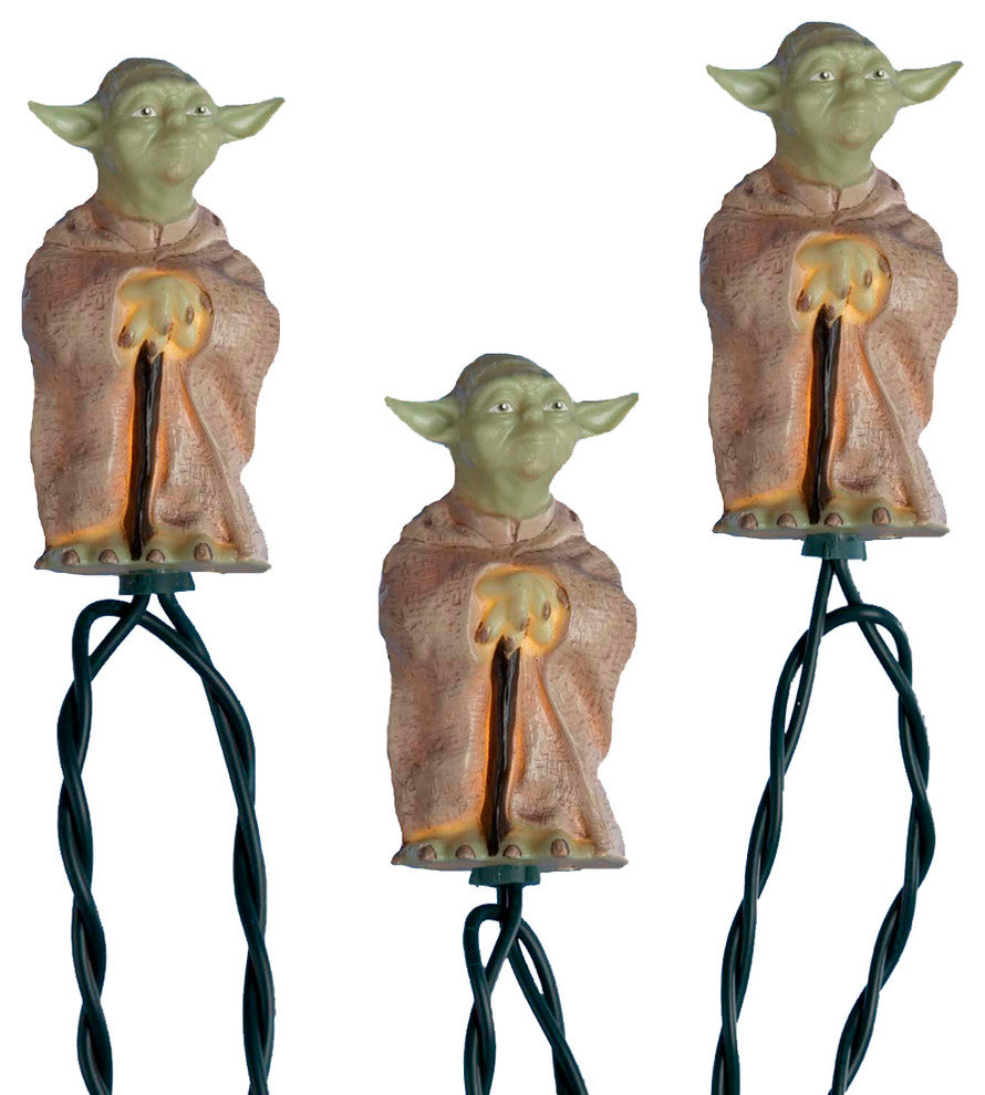 UL 10-Light Star Wars Plastic Yoda Light Set