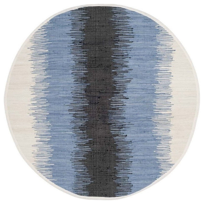 Safavieh Montauk Mtk710A Rug, Grey/Black, 6'0" X 6'0"