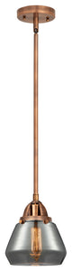 Fulton Mini Pendant, Antique Copper, Plated Smoke, Plated Smoke