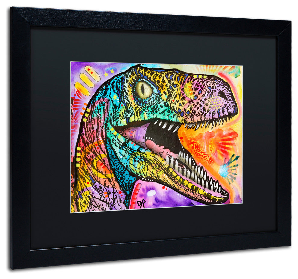 Dean Russo 'Raptor' Matted Framed Art, Black Frame, Black Mat, 20x16