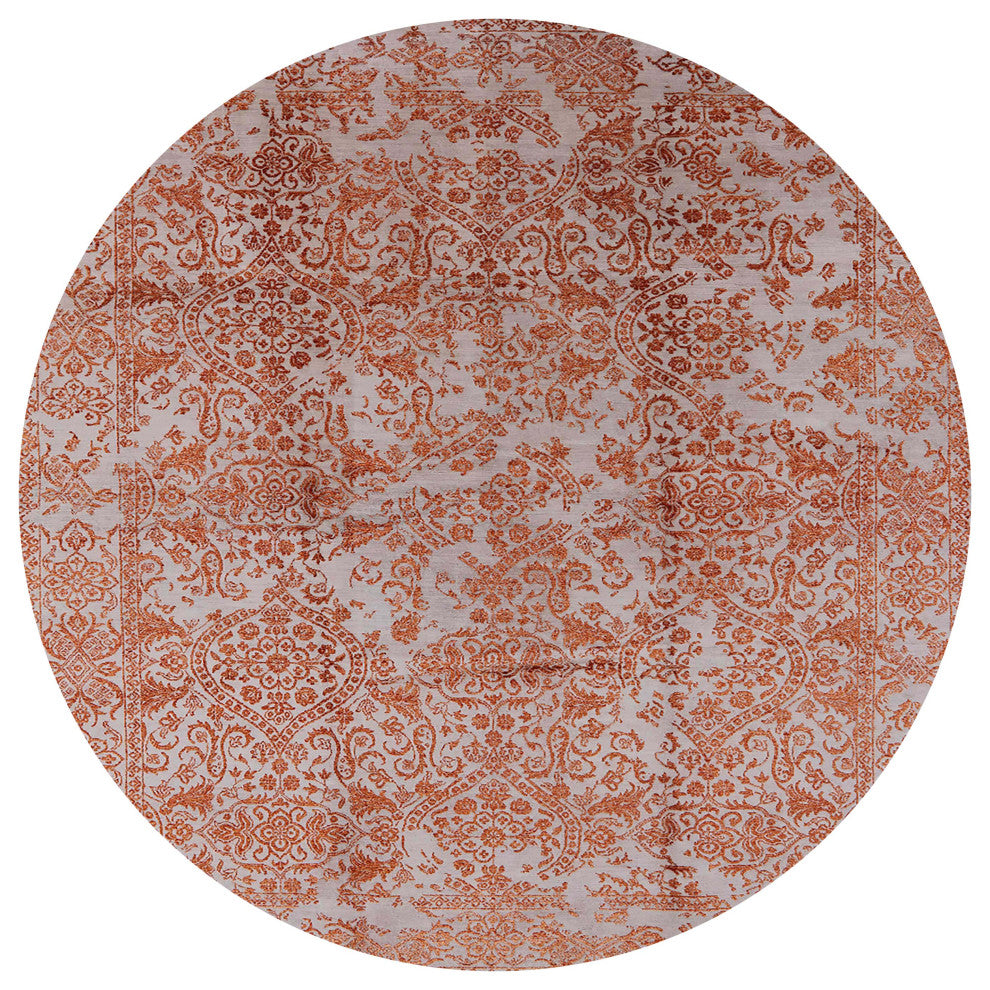 Ahgly Company Indoor Round Mid-Century Modern Area Rugs, 8' Round