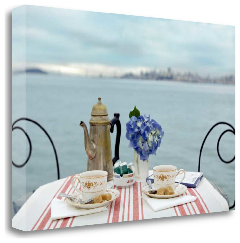 Romantic Brunch For Two Giclee 1 Wrap Canvas Wall Art