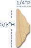 Boulder Carved Wood Molding