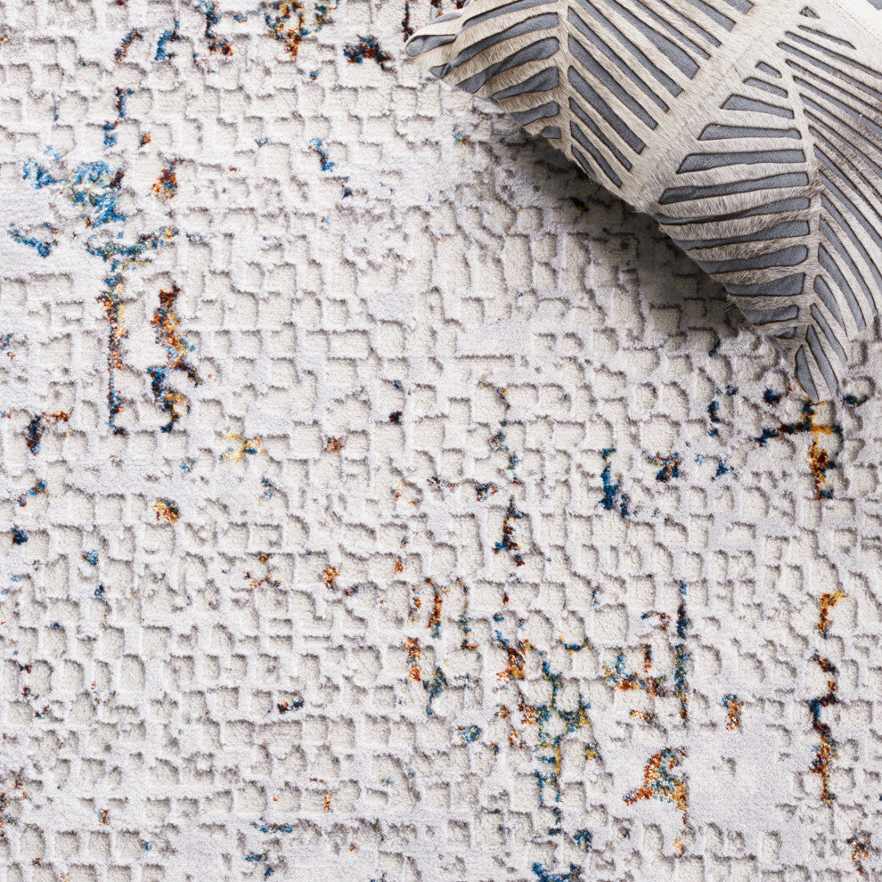 Safavieh Amelia Collection, ALA254 Rug, Grey/Light Grey, 5'5"x7'7"