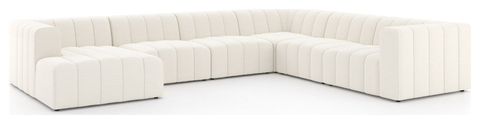 Langham Channeled 6pc Laf Chaise Secti
