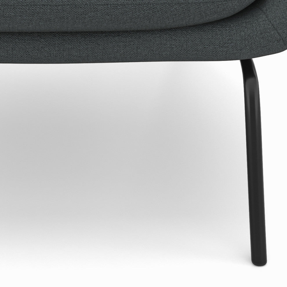 Elmont Accent Chair, Steel Grey