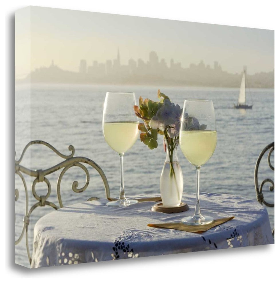 "Dream Cafe Golden Gate Bridge - 75" By Alan Blaustein, Gallery Wrap Canvas