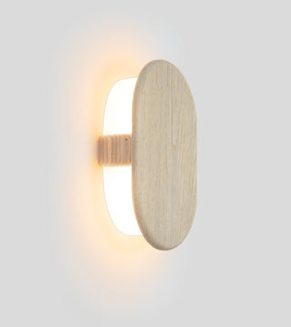 Tempus LED Sconce, White Washed Oak, Color Temperature - 3500k