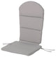 GDF Studio Malibu Outdoor Water-Resistant Adirondack Chair Cushion, Gray