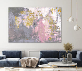 Pink Magic Abstract - 72 x 48 by Patricia Pinto