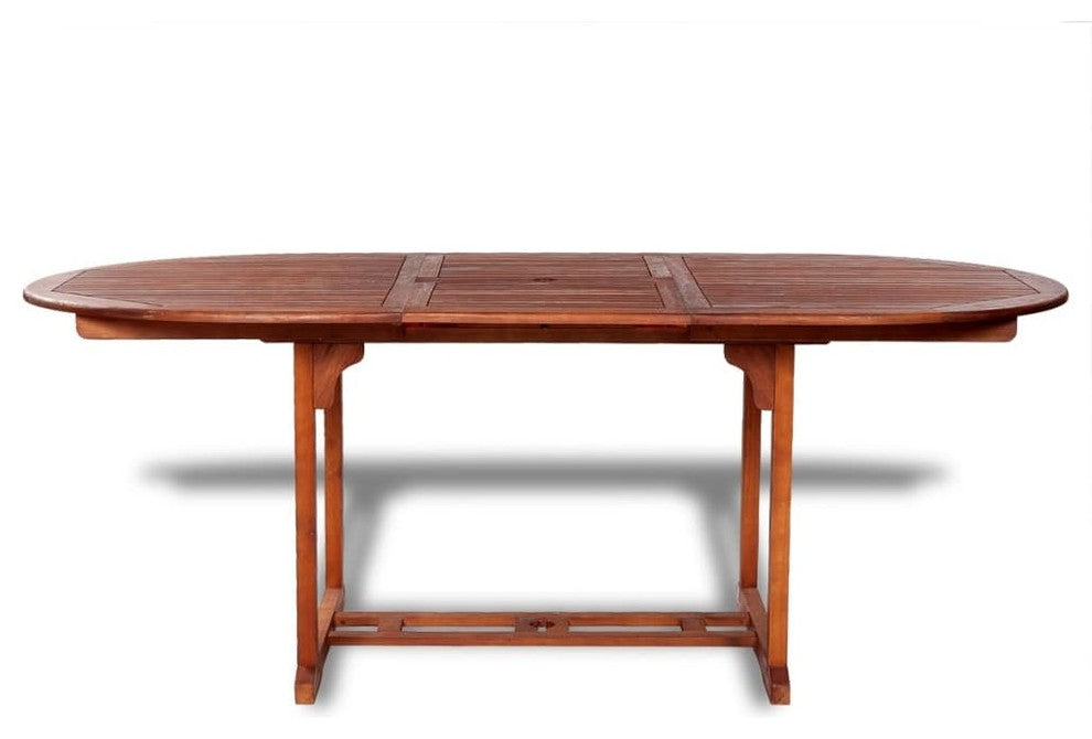 vidaXL Outdoor Dining Table Extendable Garden Patio Table Solid Acacia Wood