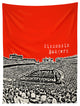 Deny Designs Bird Ave Wisconsin Badgers Red Tapestry