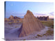 "Crescent Moon Over Landscape, Badlands National Park, South Dakota" Artwork