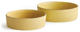 Studio Decorative Yellow Low Bowls