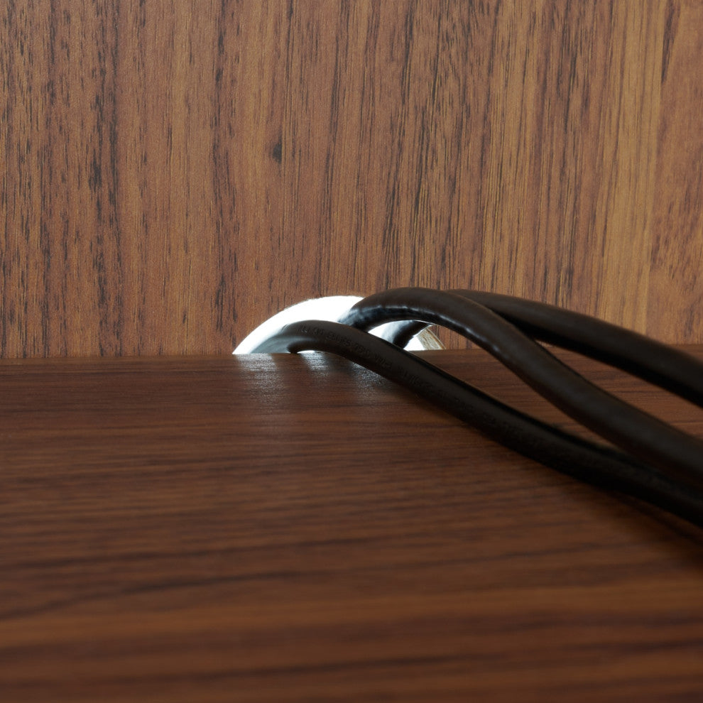 Safavieh Helena 4 Door 4 Shelf Media Stand, Walnut