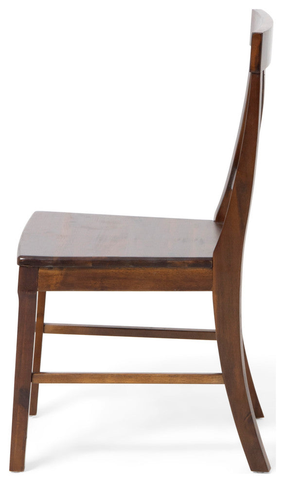 Heather Farmhouse Acacia Wood Dining Chair, Set of 2