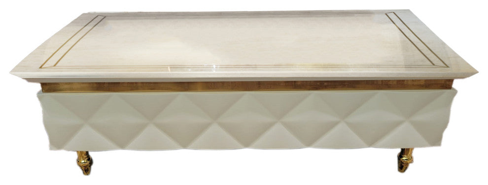 Infinity Coffee Table With Glass Top