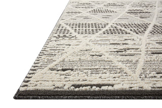 Loloi II Fabian Charcoal/Ivory 2'7"x4' Accent Rug
